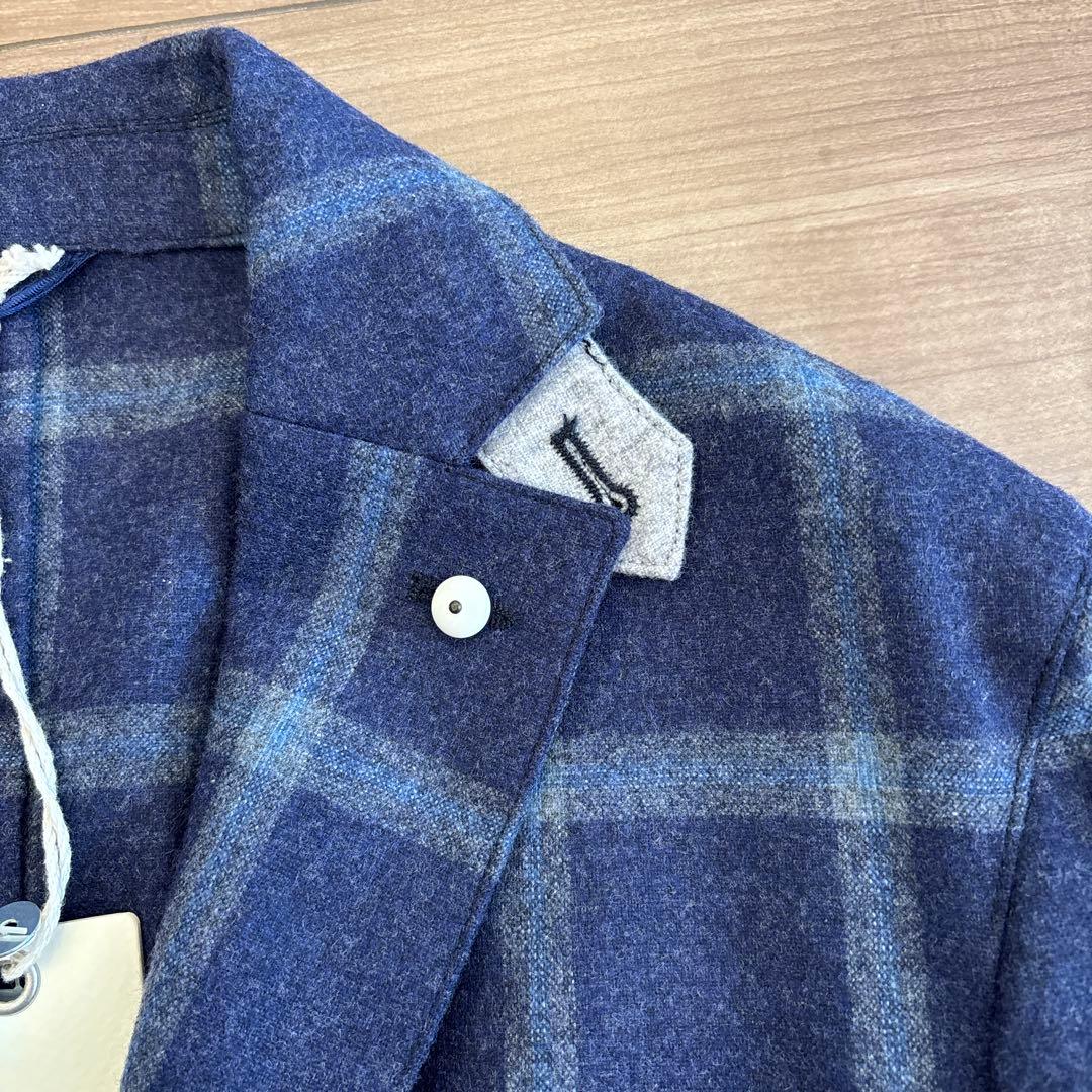 【新品】L.B.M.1911 ネイビーチェック ジャケット size\"46R\"