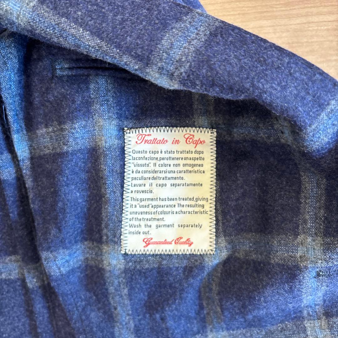 【新品】L.B.M.1911 ネイビーチェック ジャケット size\"46R\"