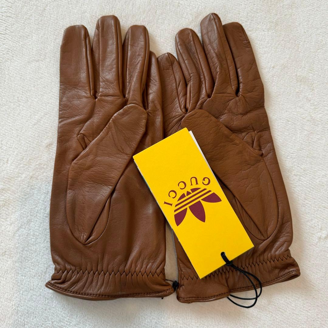 未使用 GUCCI adidas コラボ グローブ 羊革 手袋 ‼️ - メルカリ