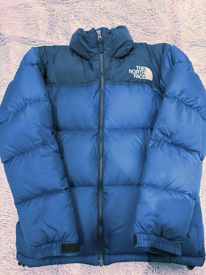 THE NORTH FACE ダウンジャケット グレー/ネイビー THE NORTH FACE（ザノースフェイス）の「THE NORTH FACE / ヌプシ