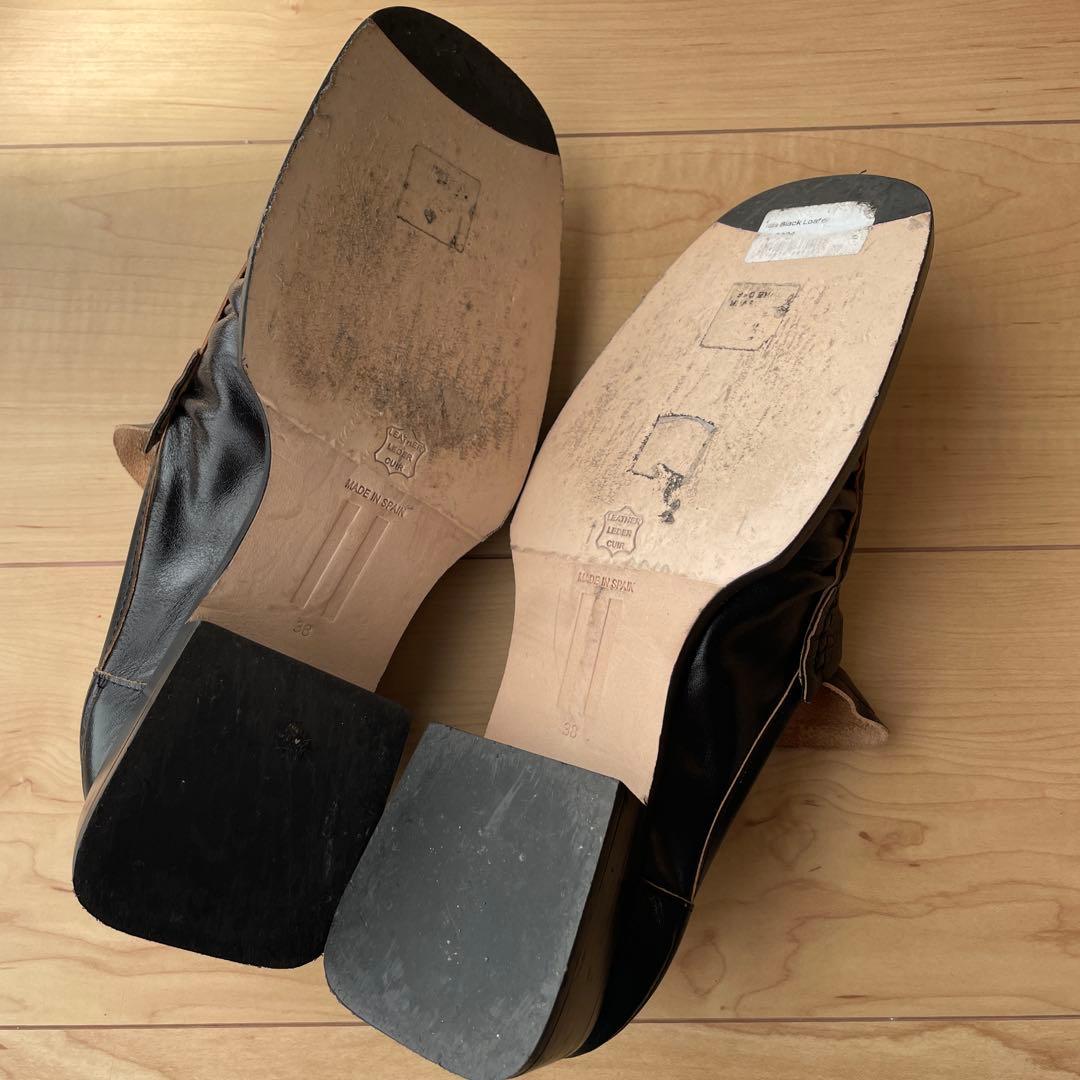 MIISTA ブラック ローファー 低 価格