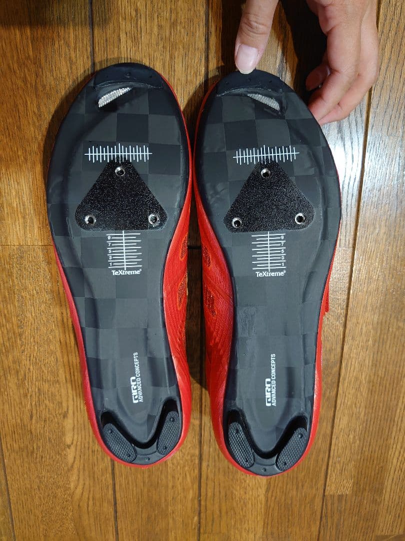 GIRO PROLIGHT TECHLACE 43 サイクリングシューズ レッド