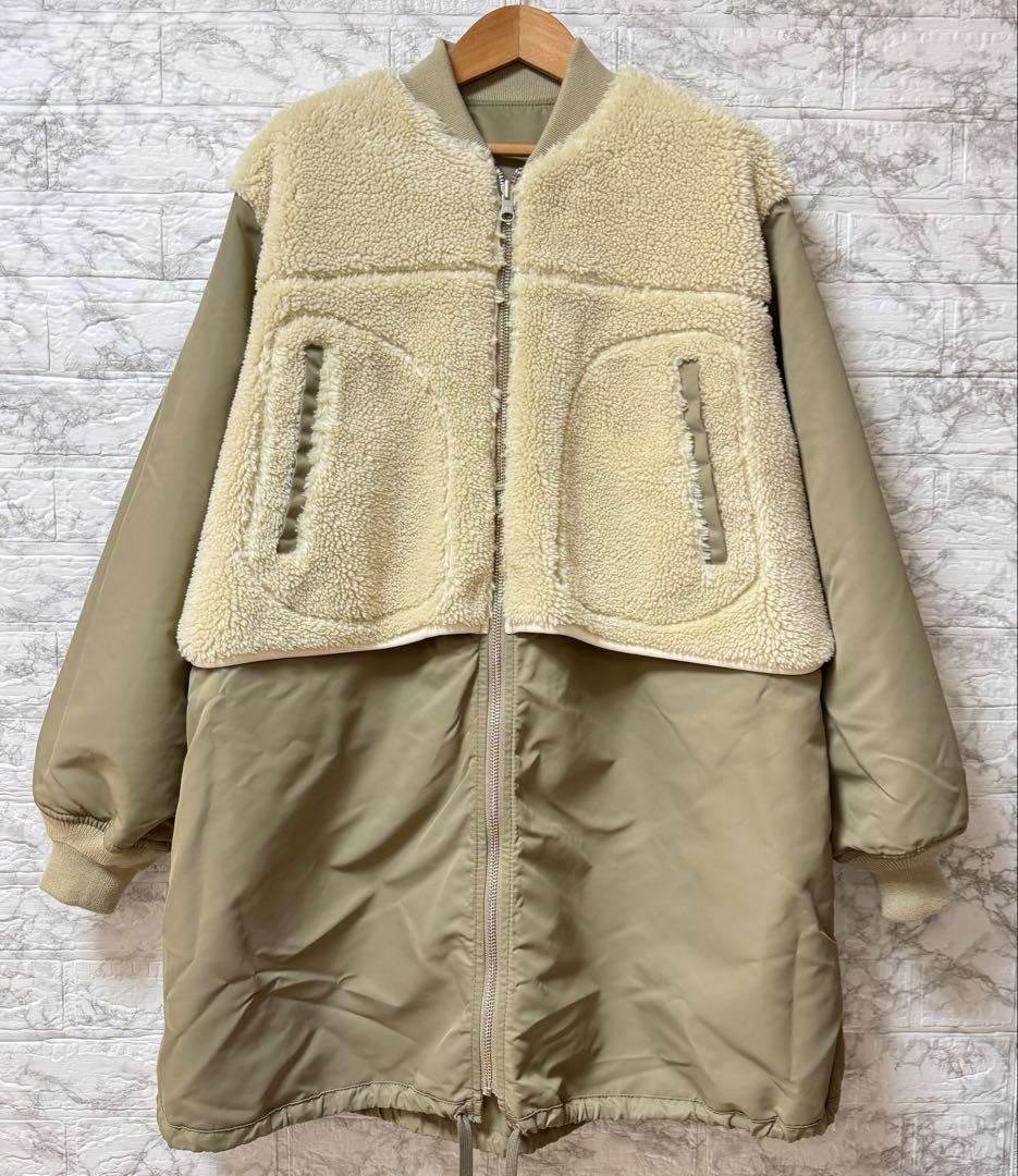 《ドラマ着用》ADAM ET ROPÉ MA-1 ボアロングコート F