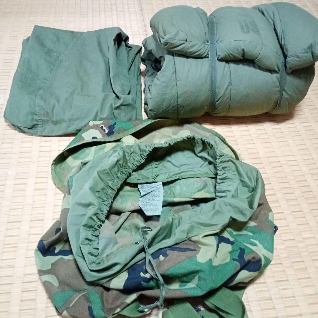 米軍放出品】 寝袋/羽毛 ＆ 寝袋カバー ARCTIC LARGE