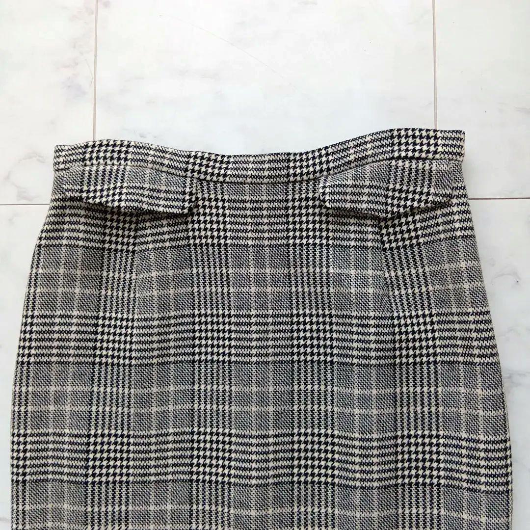 美品】PRADA チェック柄 ロングタイトスカート カシミヤ混 40 - メルカリ
