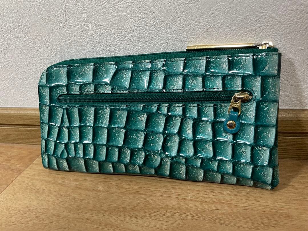 ATAO クラリティ エバーグリーン クロコダイル風 長財布