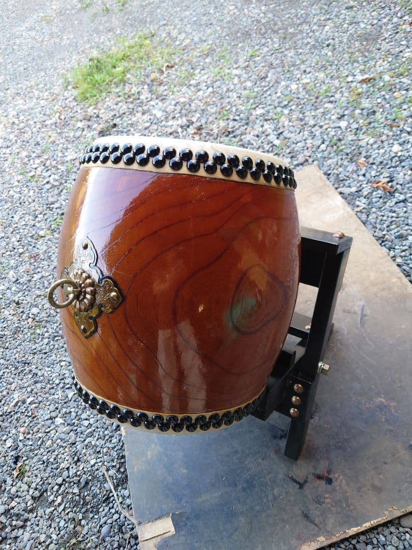 和太鼓.9寸ケヤキくり抜き胴