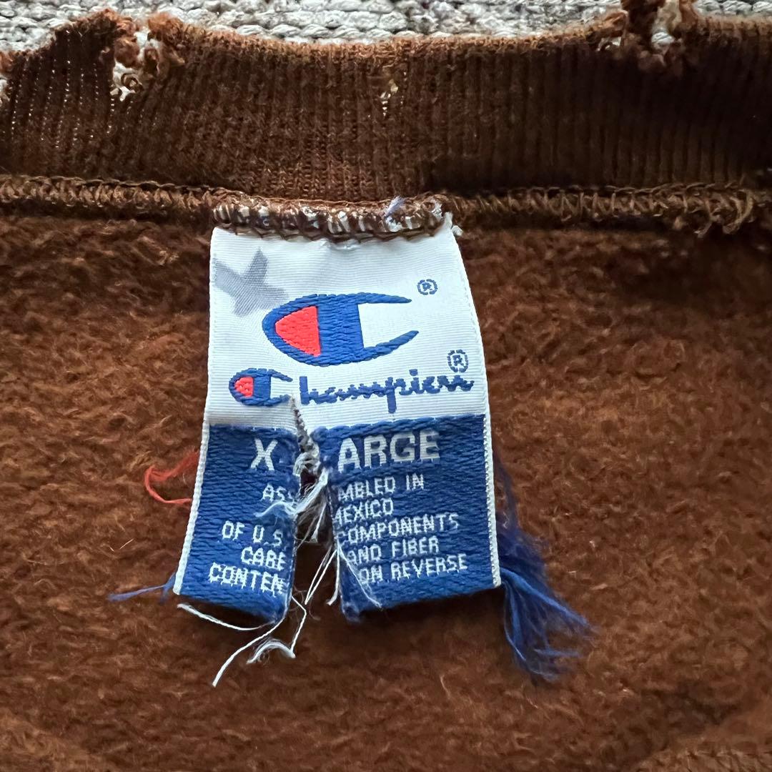 90s champion ダメージ ボロ スウェット ペンキ グランジ BORO - メルカリ