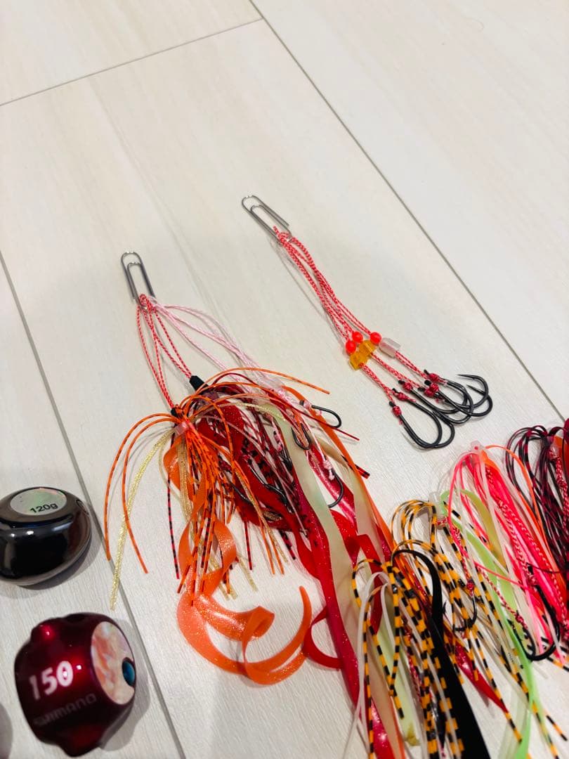 ディープタイラバヘッド 15個セット 紅牙ベイラバーフリー 炎月