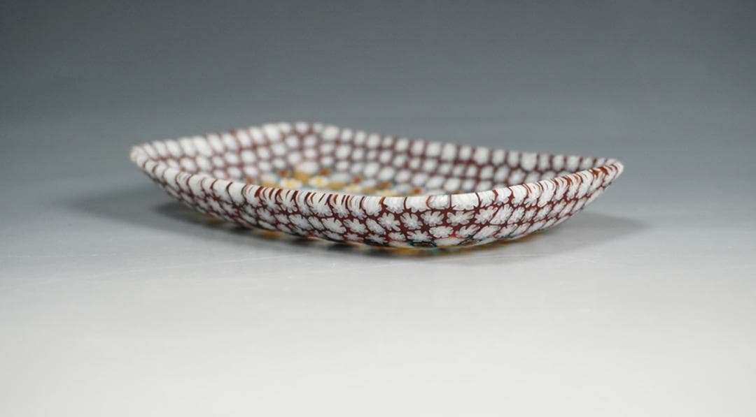 Murano ムラノ ITALY ミルフィオリ プレート 小皿 - メルカリ