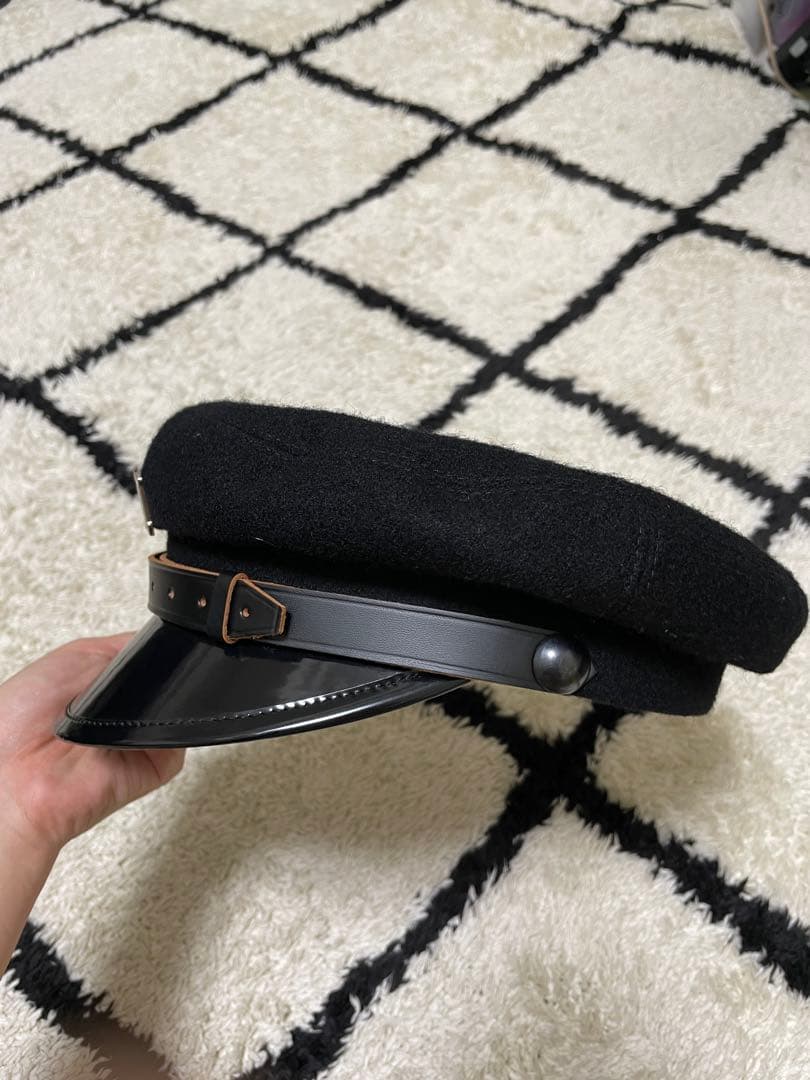 MISBHV黒いウールベレー帽 金属ロゴ付き - yellows.co.jp 日本