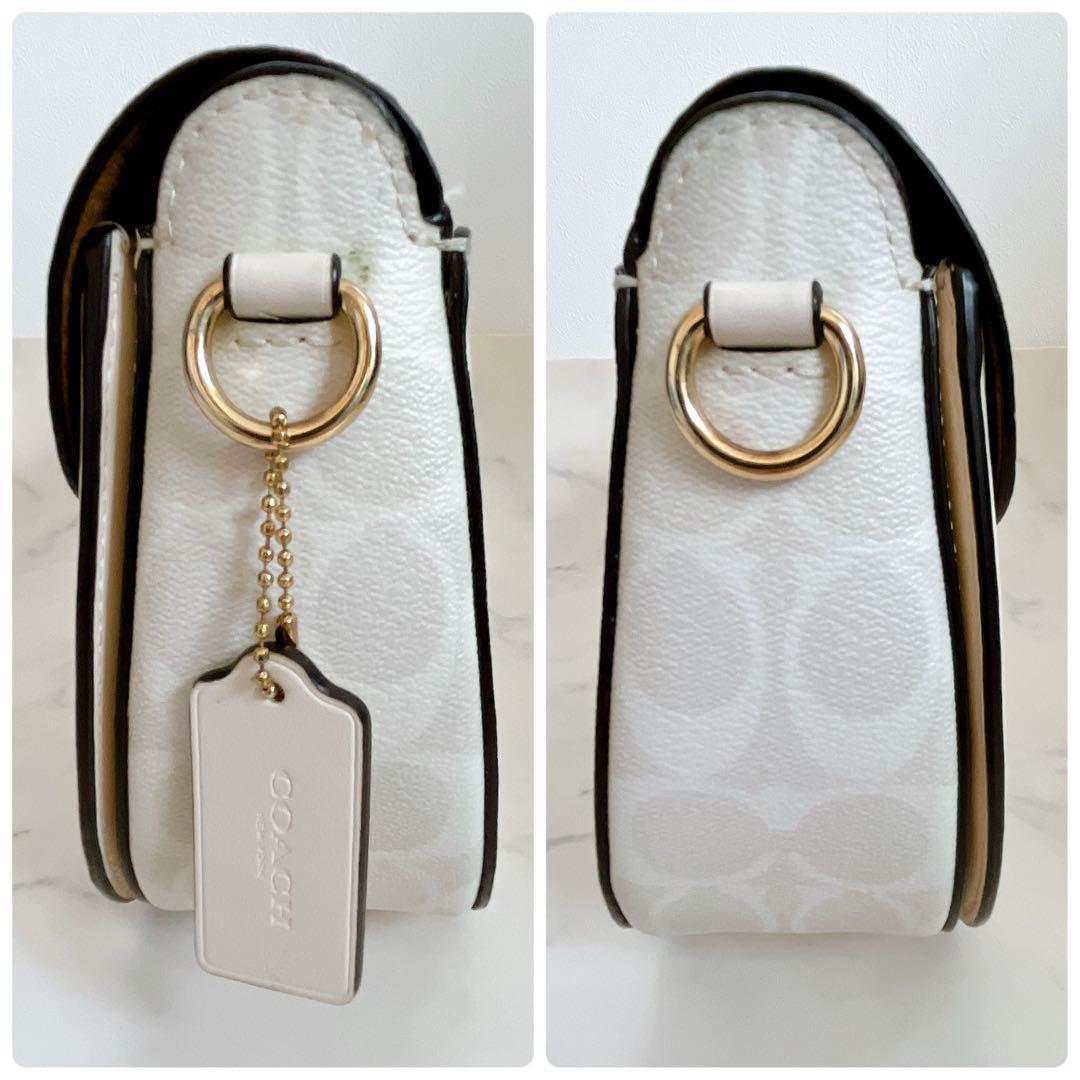 COACH ジョージー サドルバッグ ショルダーバッグ シグネチャー 肩掛け