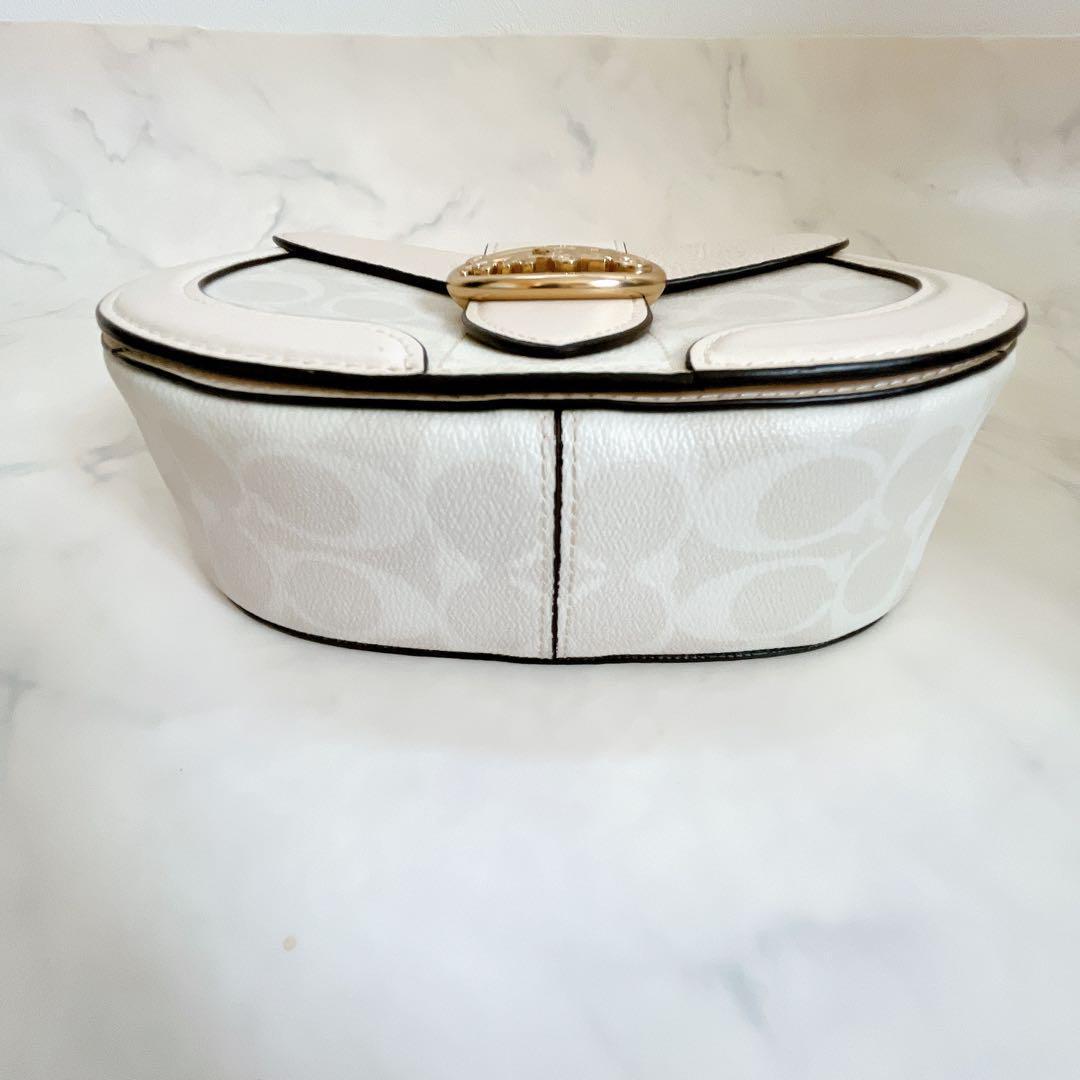 COACH ジョージー サドルバッグ ショルダーバッグ シグネチャー 肩掛け