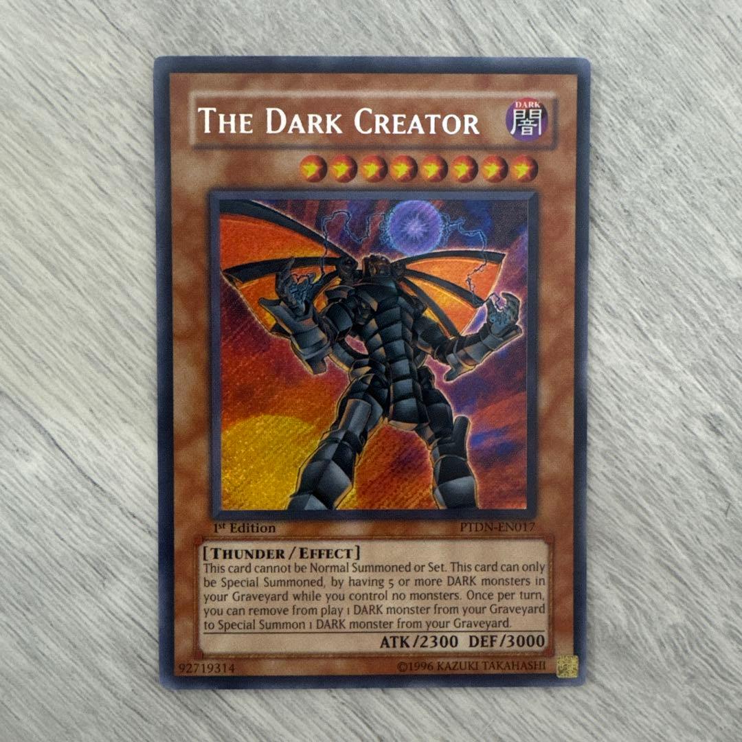 希少】遊戯王 英語版 PTDN版 ダーククリエイター シークレットレア 1st