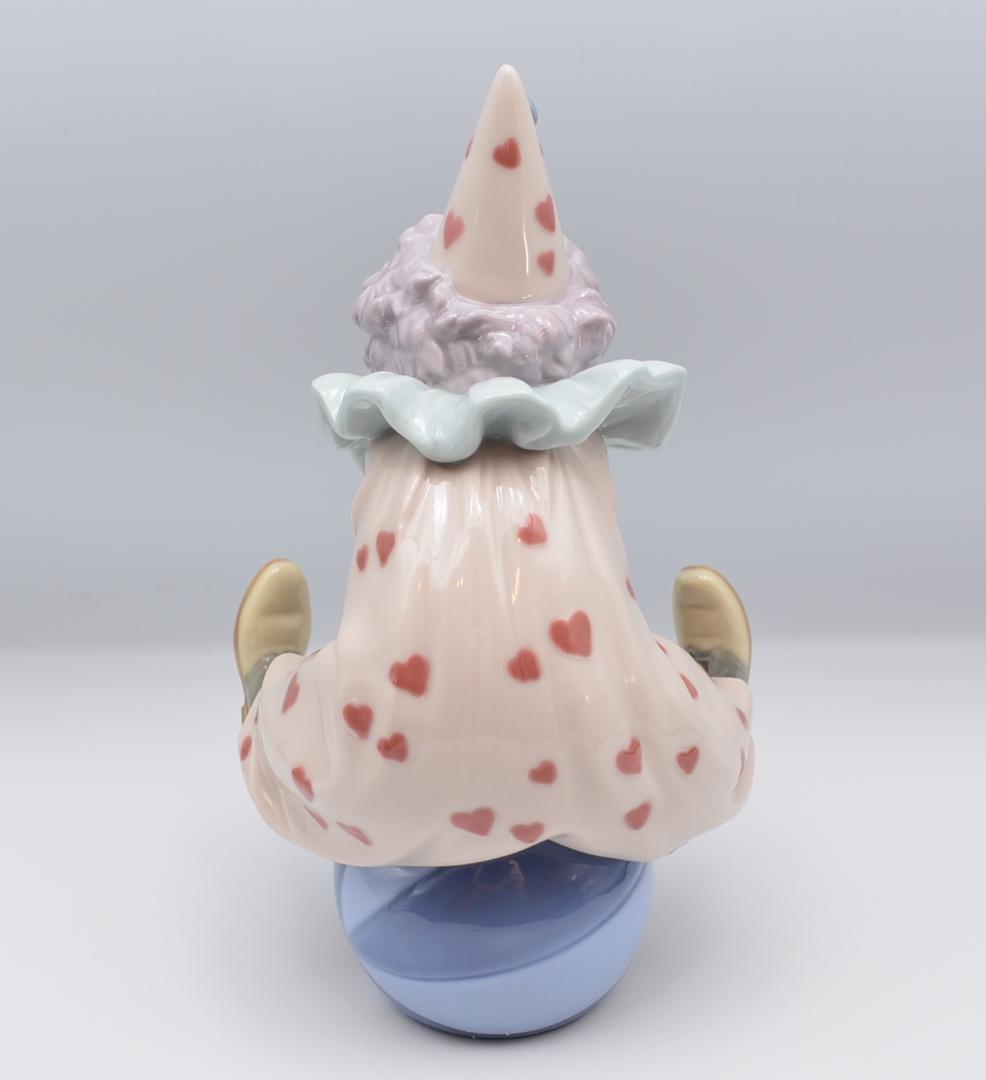 ボールを打つ／小さなピエロ リヤドロ 2体セット スペイン 光沢仕上げ