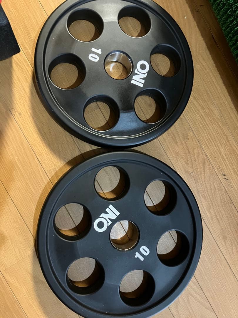 ONI オリンピックダンベルプレート10KG 2枚セット ONI 10kgプレート2枚 ONI ウエイトプレート 10kg ×2枚【計:20kg】 ONI