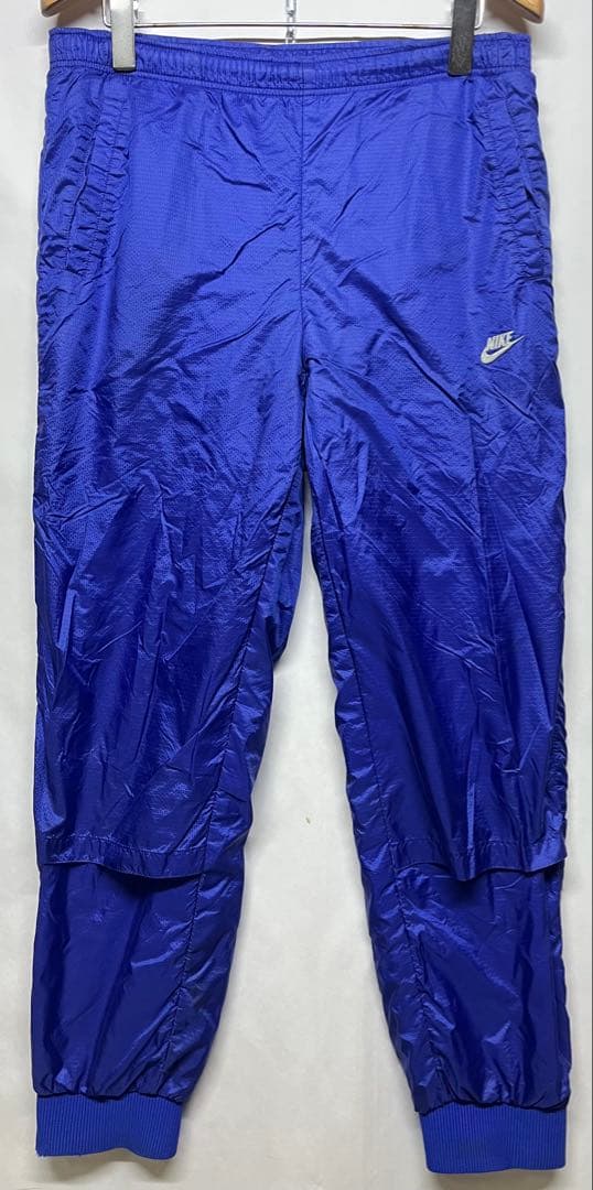 90'sビンテージ NIKE ナイキ 銀タグ ナイロンセットアップ 青 サイズM
