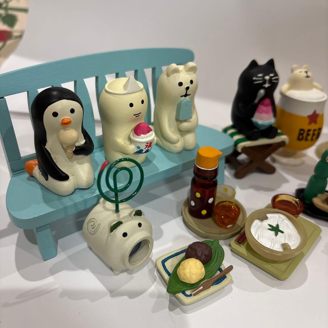 デコレ コンコンブル 夏の食べ物、お盆の置物セット - メルカリ
