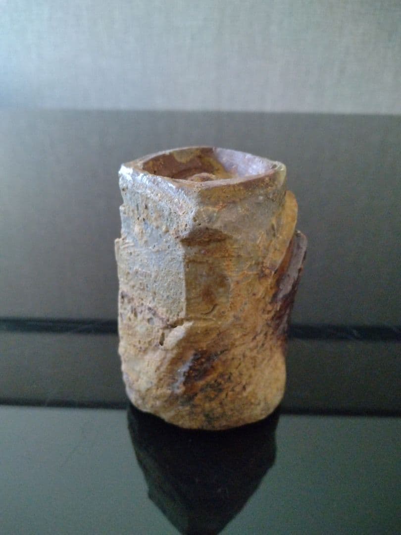 備前焼 湯呑】焼酎カップにも／共箱付き／伝統工芸士 森本 桂／送料込み！