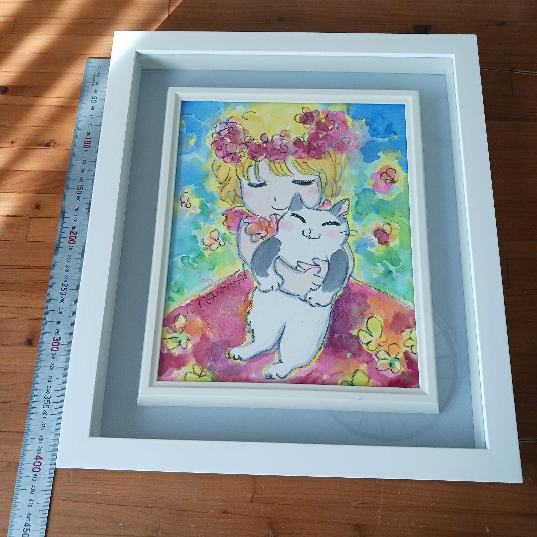 水森あど　絵画 水森亜土 SWING キャンパスアート 日本製