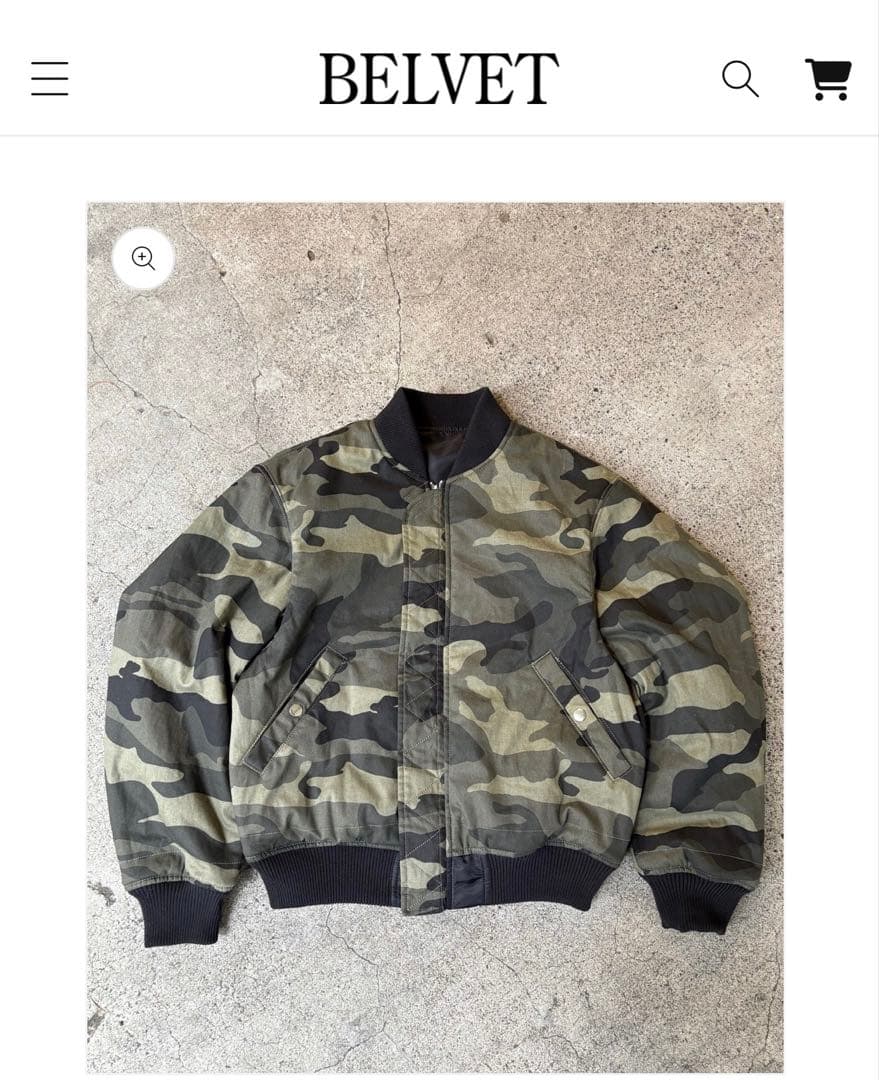 小*幡様 『完売品』Belvet CamoReversible MA-1Jack