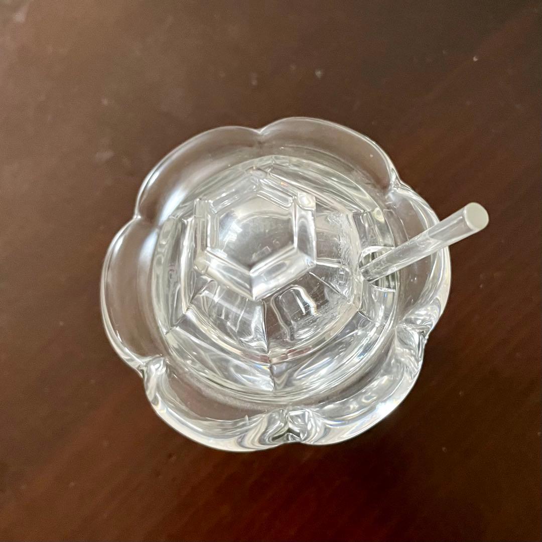 美品】バカラ ミズーリ ジャムポット ガラス製スプーン付き - メルカリ