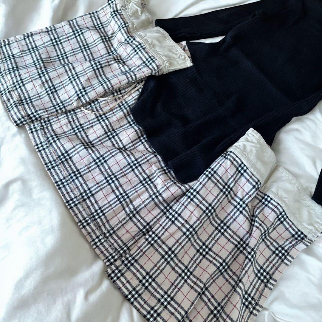 ✨希少✨バーバリーブルーレーベル ドッキングワンピース ノバチェック