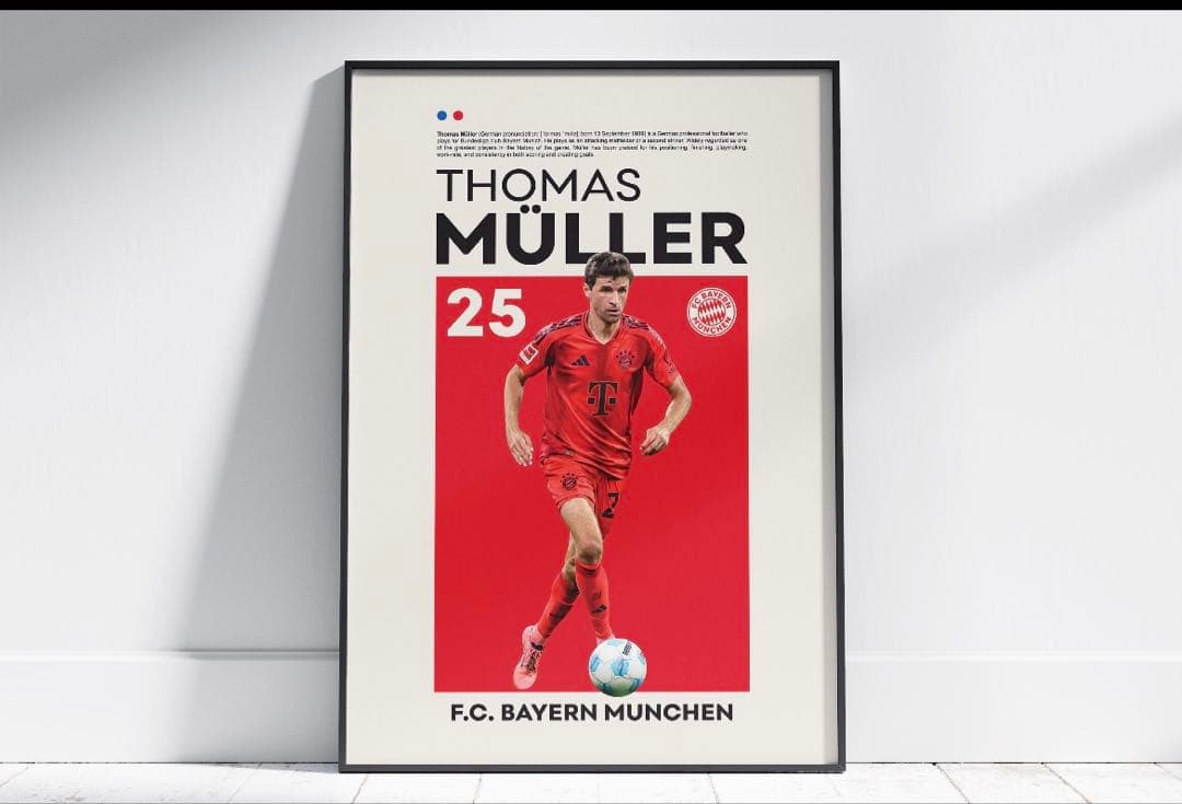 F.C. バイエルン・ミュンヘン アートポスター A4版 6枚セット F.C.