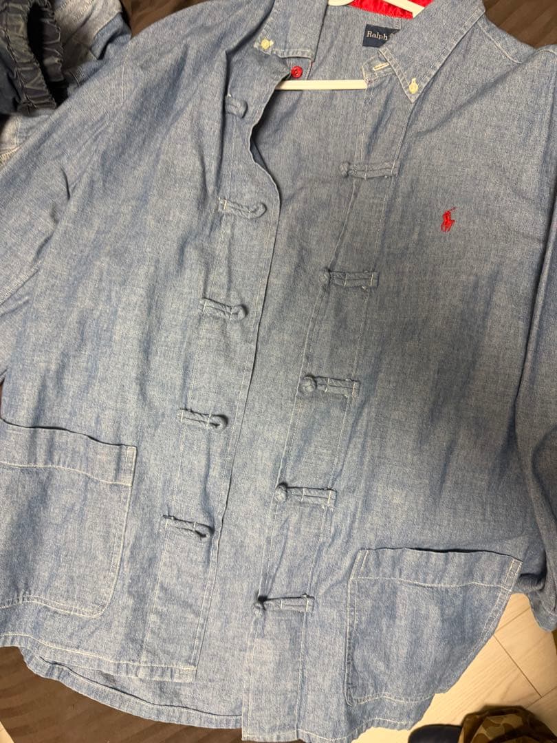 Polo x CLOT シャンブレー シャツ ジャケット M CLOT x Polo by Ralph Lauren Chen Shirt Jacket BlueCLOT x Polo by