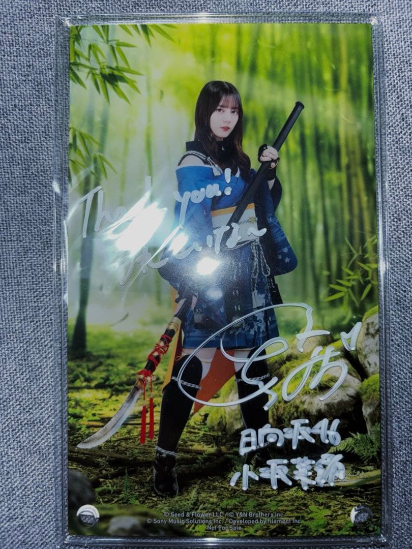 日向坂 ひな図書 小坂菜緒直筆サイン入りアクリルアートパネル 薙刀姫