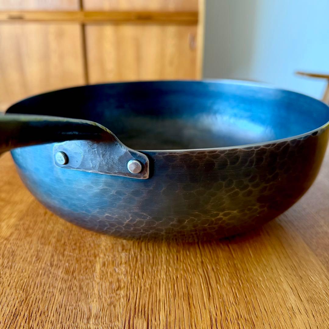 羽生直記さん フライパン 深型 中華鍋 ウォックパン 打ち出しフライパン