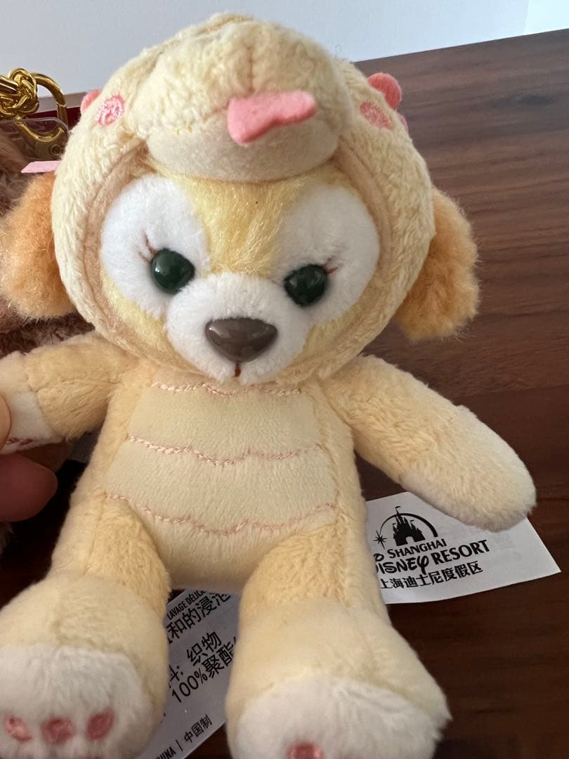 上海ディズニー巳年 クッキーアンとダッフィーぬいぐるみキーチェーン