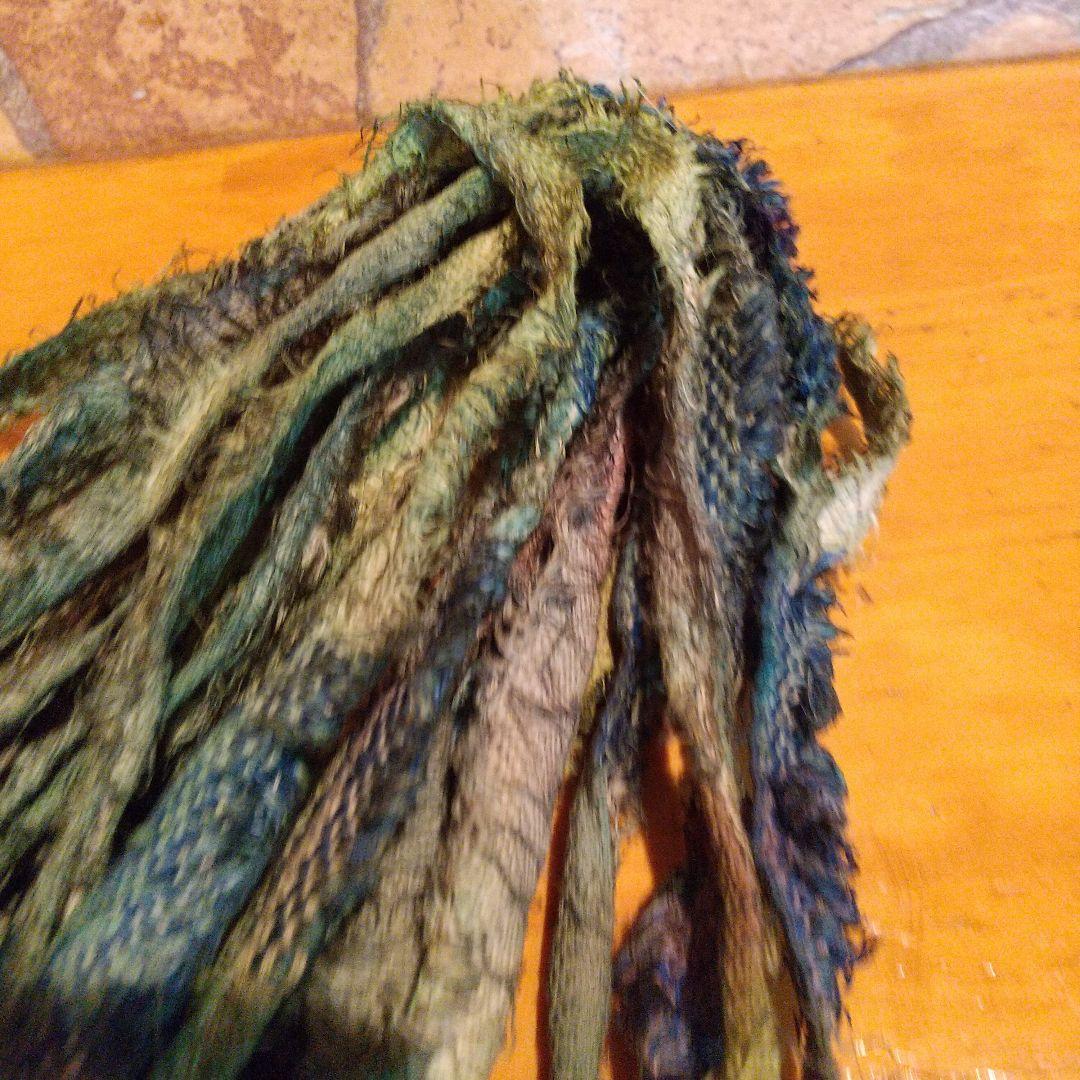 クユラ様専用③ジャンクジャーナル素材。フリンジ生地耳手染め糸