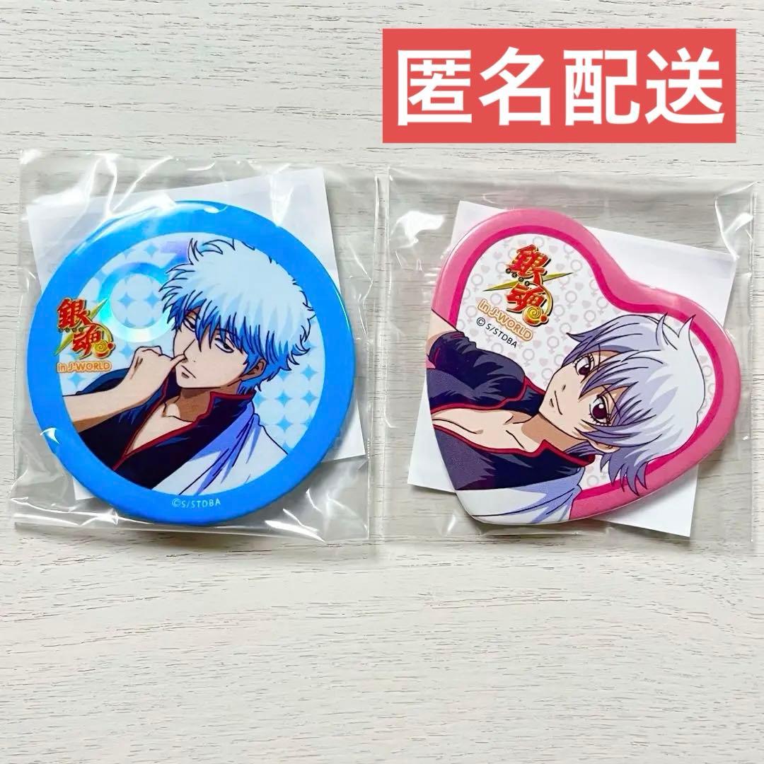 銀魂 坂田銀時 銀子 J-WORLD ハート缶バッジ 性転換篇 女体化 レア