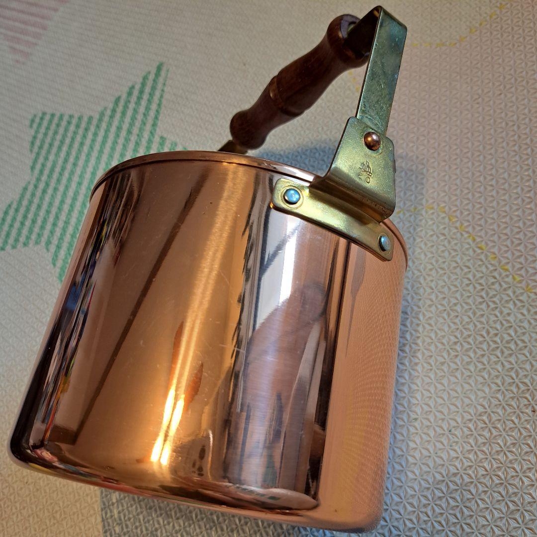 森井金属 カナディアンケトル 銅製やかん 木製ハンドル ブロンズ morico