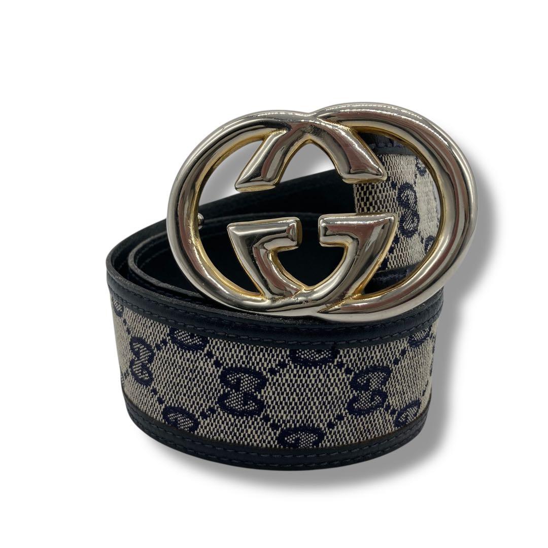 グッチ ベルト マーモント GG レザー 70/28 ブラック ダブルG グッチ ベルト メンスベルト GGマーモント Gバックル ブラック