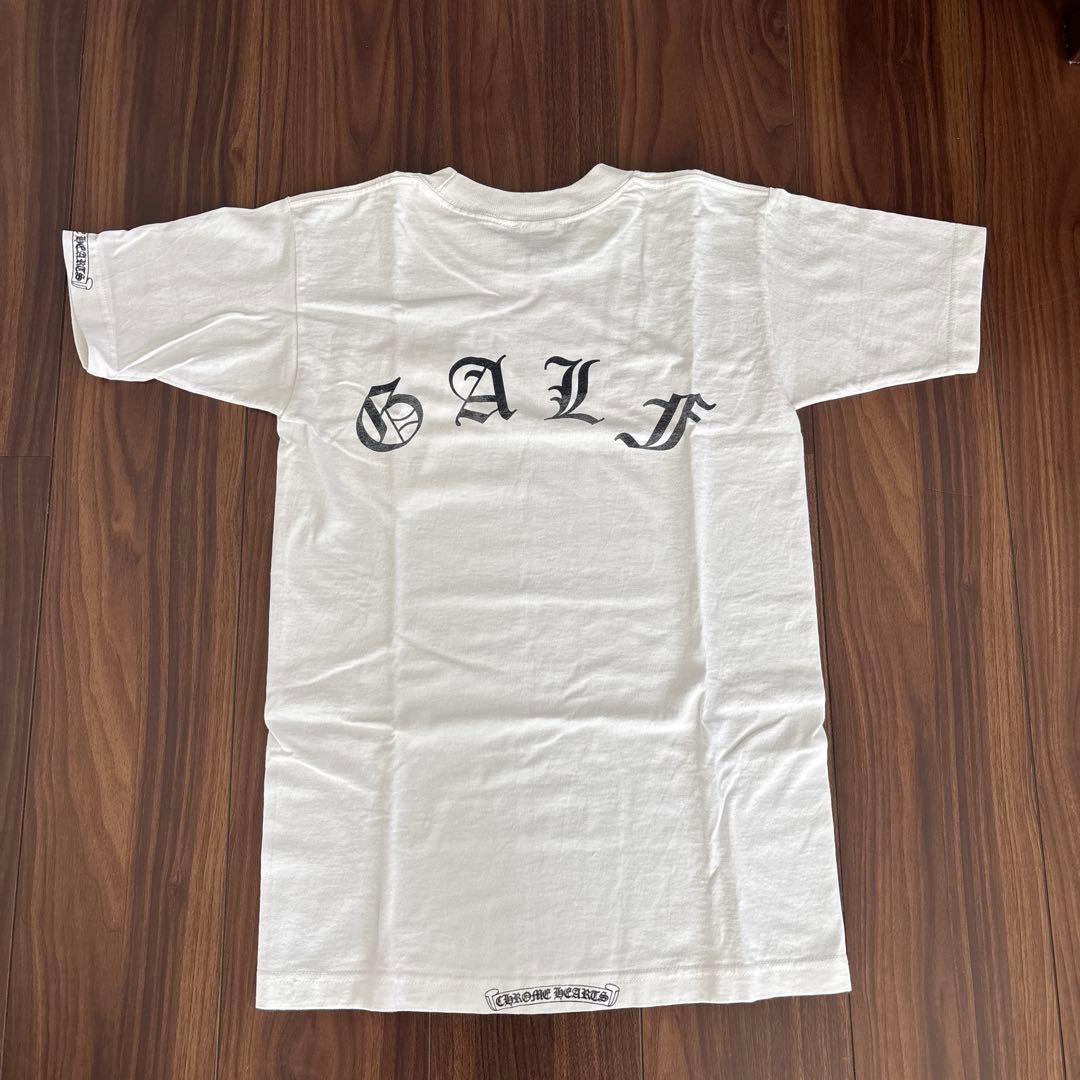 最終売切り価格！美品CHROME HEARTS ホワイト Tシャツ ＧＡＬＦロゴ Size Medium - Chrome Hearts Tokyo Exclusive Scroll Label T- Shirt