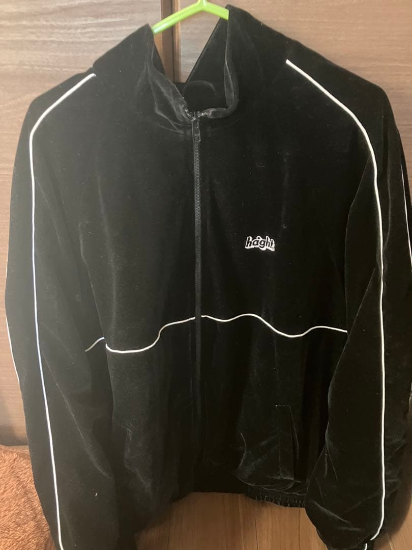 HAIGHT ヘイト ベロアトラックジャケット ブラックL HAIGHT(ヘイト) ジャケット VELOUR TRACK JACKET HTAW-242002 正規取扱