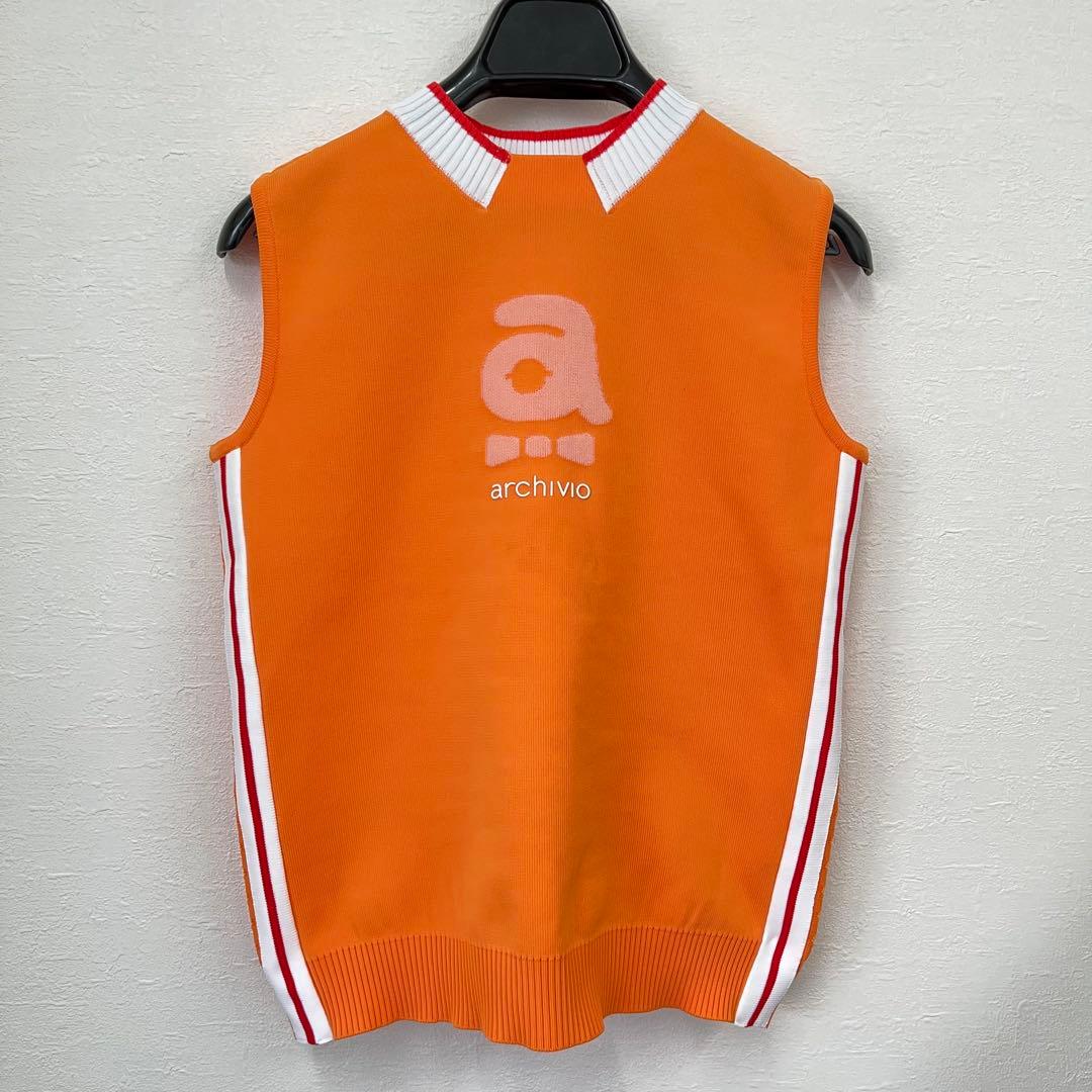 H】美品✨アルチビオ ベスト スカート セットアップ オレンジ ゴルフウェア