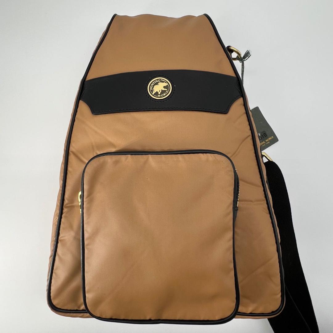 タグ付✨美品 ハンティングワールド バチューサー レザー ボディバッグ