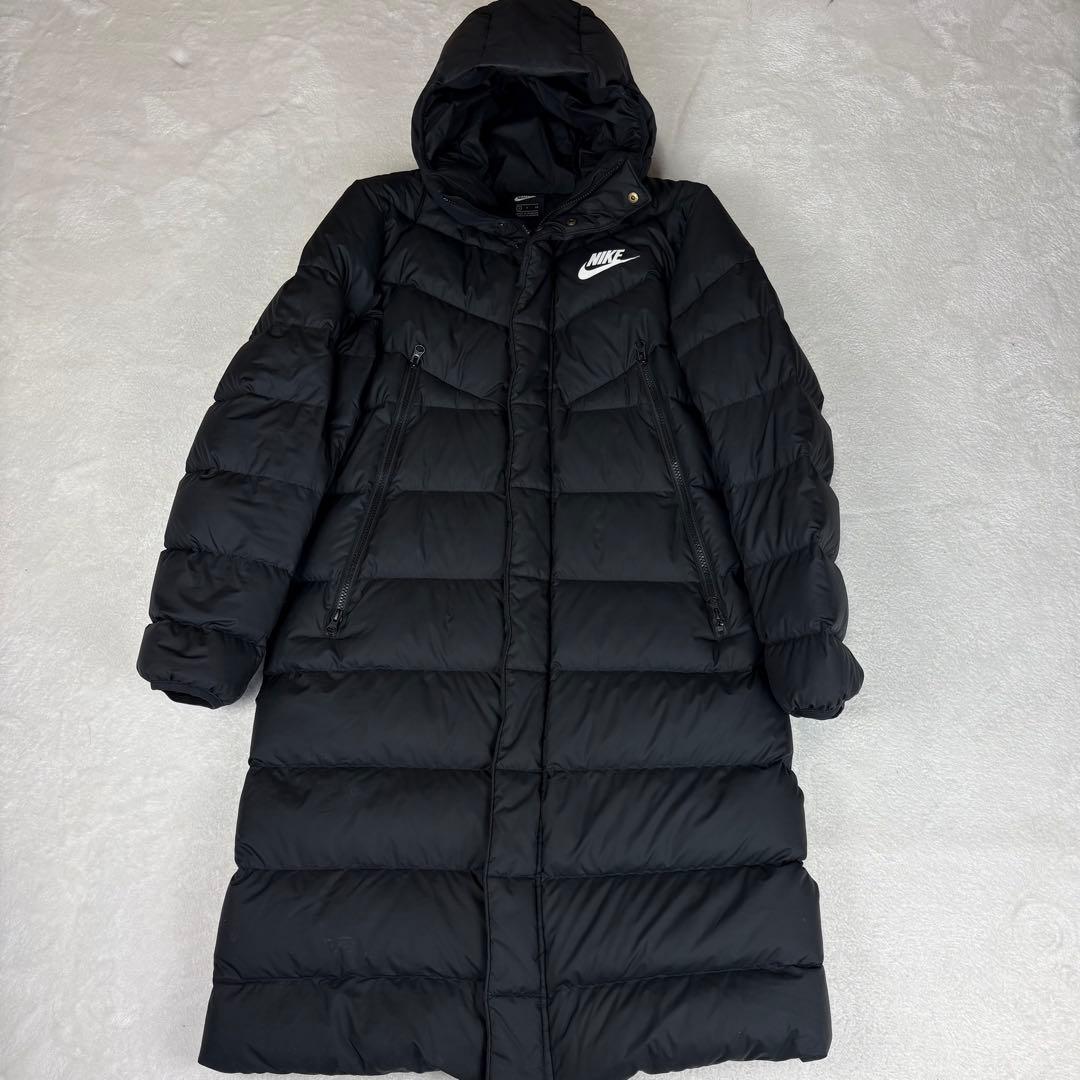 NIKE ナイキ ロングダウン ベンチコート メンズ S ブラック ダウンコート NIKE ナイキ ロングダウン ベンチコート メンズ S ブラック ダウン