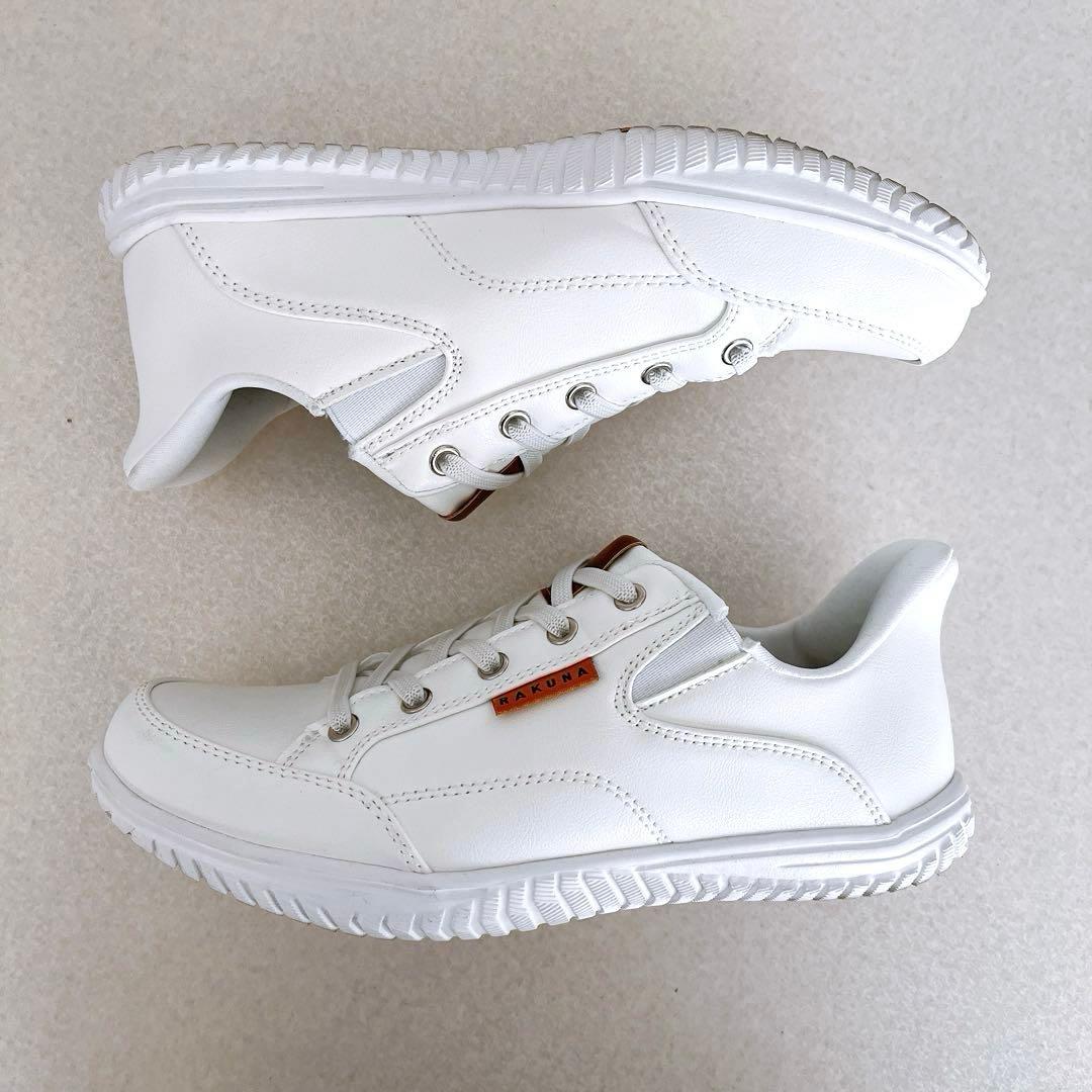RAKUNA 整体スニーカー2 防水加工 軽量 幅広 スリッポン 22.5cm