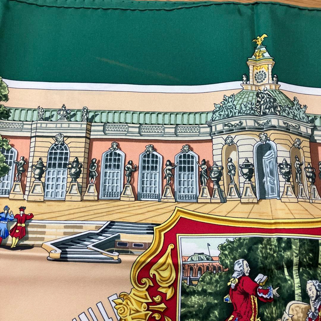 エイミィ様専用【HERMES】エルメス カレ90 緑 グリーン スカーフ