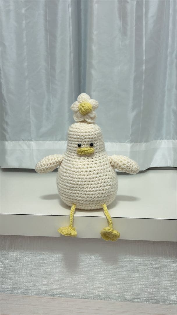アヒル あみぐるみ かぎ針編み 編み物 ぬいぐるみ あひる - メルカリ