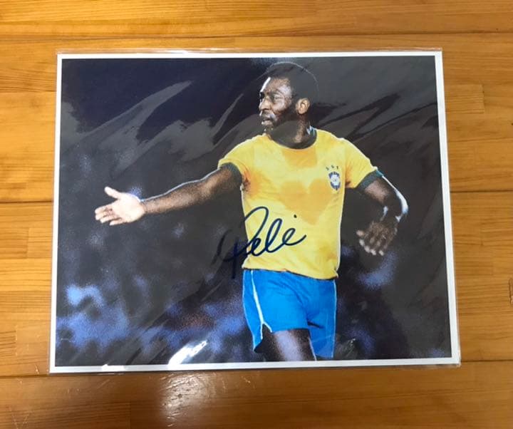 激レア！『神様』ペレ 直筆サイン写真 Yahoo!オークション - 激レア ペレ 直筆サイン入り 写真