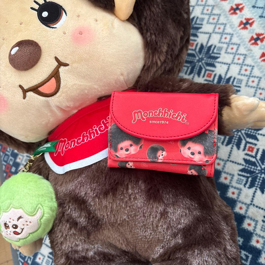 モンチッチ ぬいぐるみ 赤いバンダナ付き