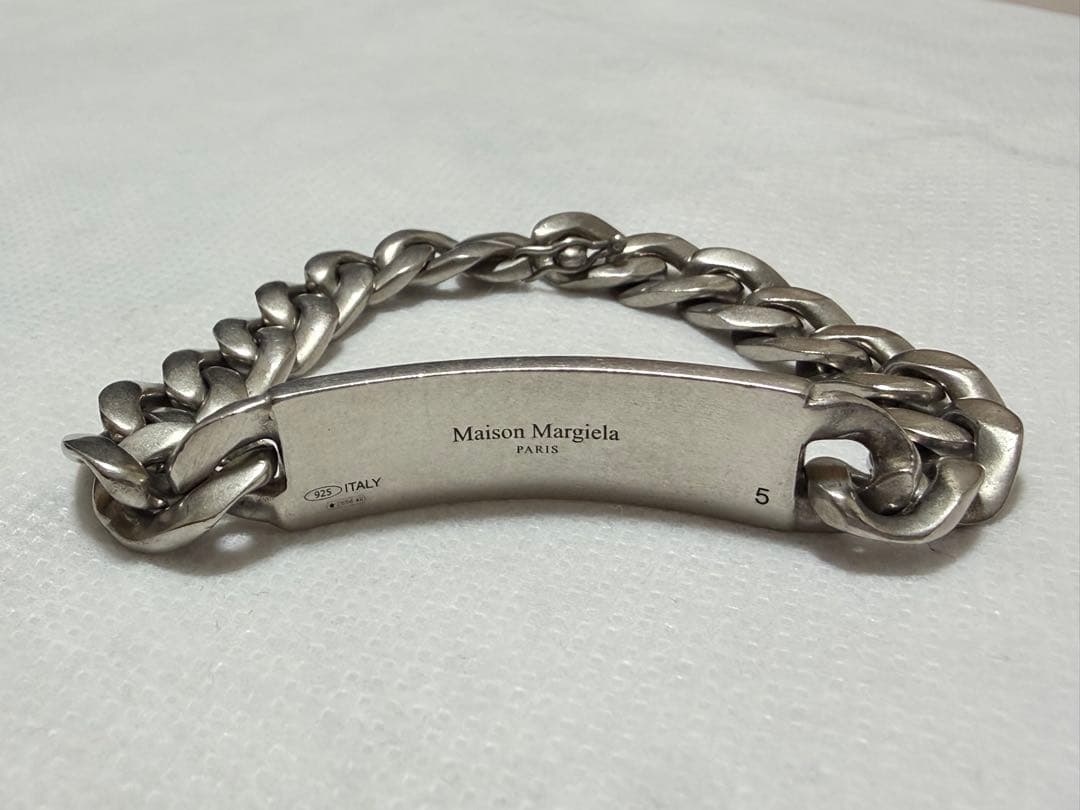 Maison Margiela ID チェーンブレスレット Size5 本物保証 - メルカリ