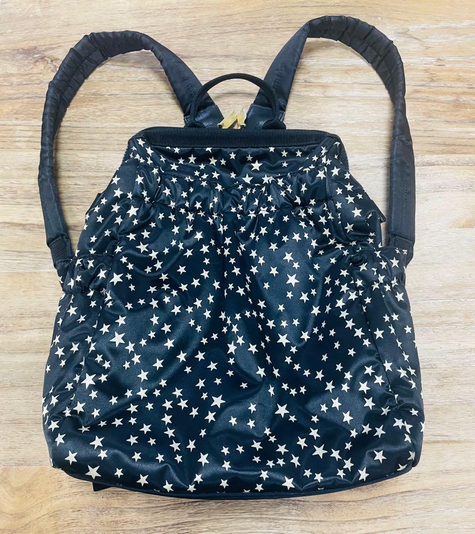 【美品】アルティザンアンドアーティスト　星柄　ナイロンリュック アルティザンアンドアーティスト 星柄 ナイロンリュック