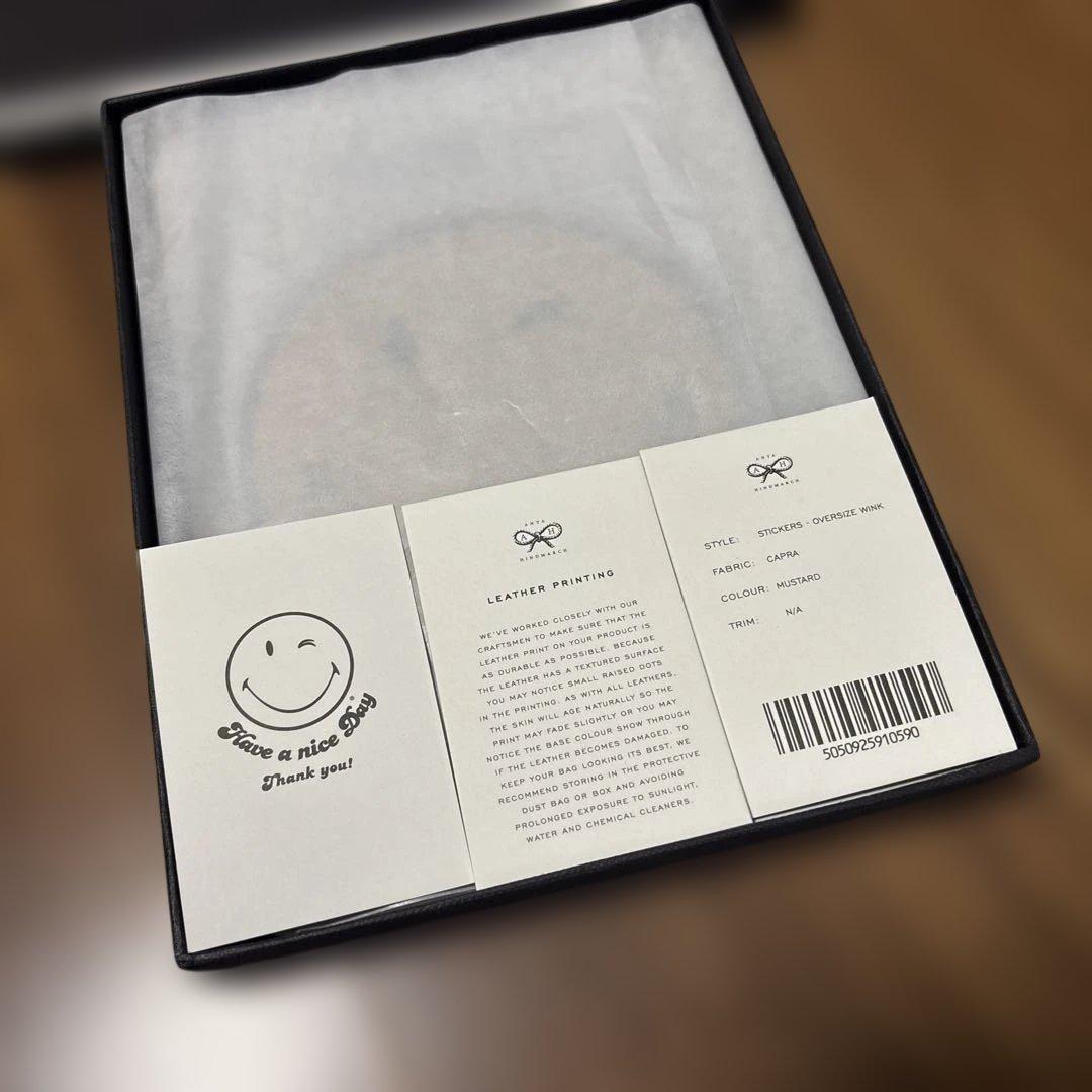 ラスト1点【新品未使用】ロンドン購入アニヤハインドマーチ スマイリー