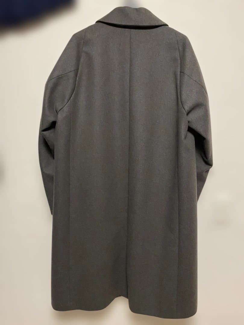 最終値下げ ATTACHMENT オーバーサイズバルマカーンコート グレー